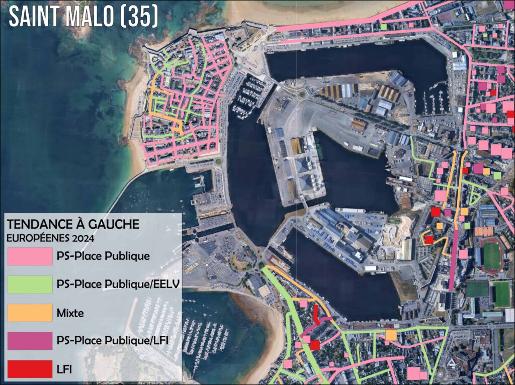 À qui parle-t-on ? Cartographier les électorats de gauche rue par rue 🗺️ saintmalo typo gauche sq