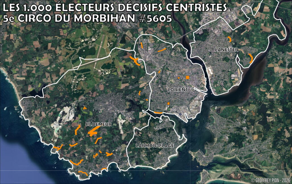 The 1,000 decisive centrist voters, 5th constituency Morbihan: between-rounds targeting, streets to cover as absolute priority