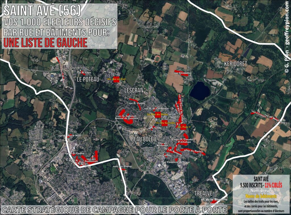 Carte des 1.000 électeurs décisifs de l